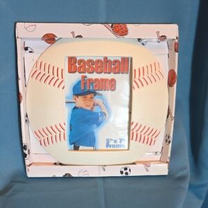 Baseball Photo Frame - Cream